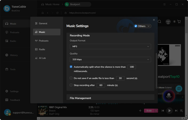 beatport interface