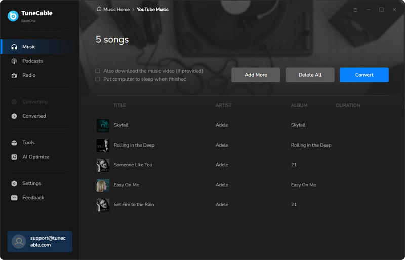 convert youtube music playlist to mp3