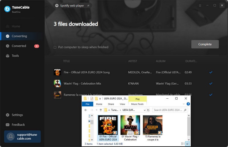 choose songs to download