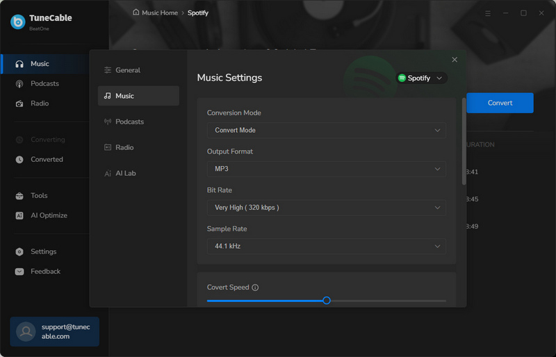 app settings