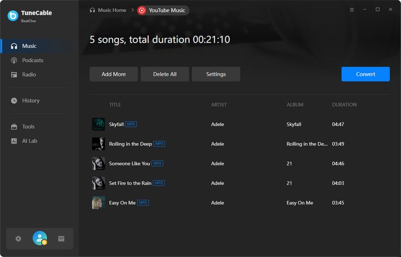 youtube music download list