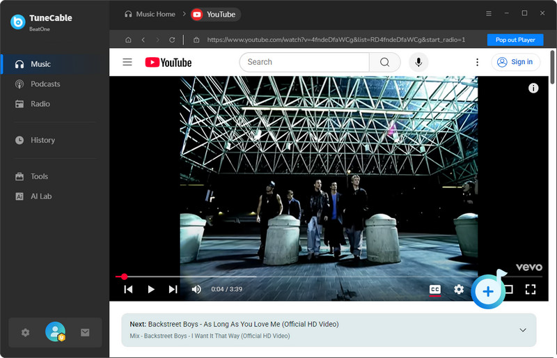 add youtube music
