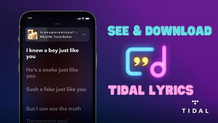 Download Lyrics on Tidal