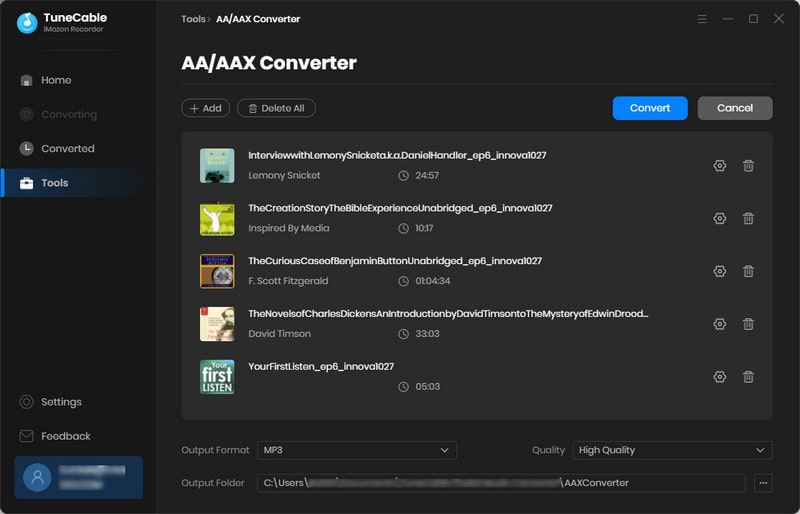 convert audiobooks