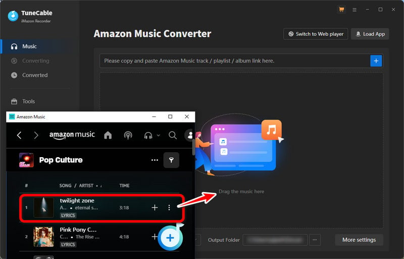 choose amazon music tracks