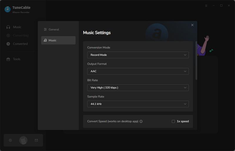 adjust output format to aac