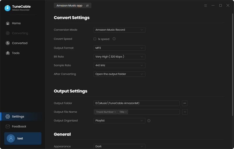 customize settings
