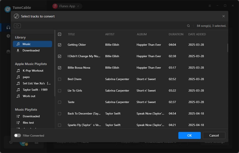 add itunes music