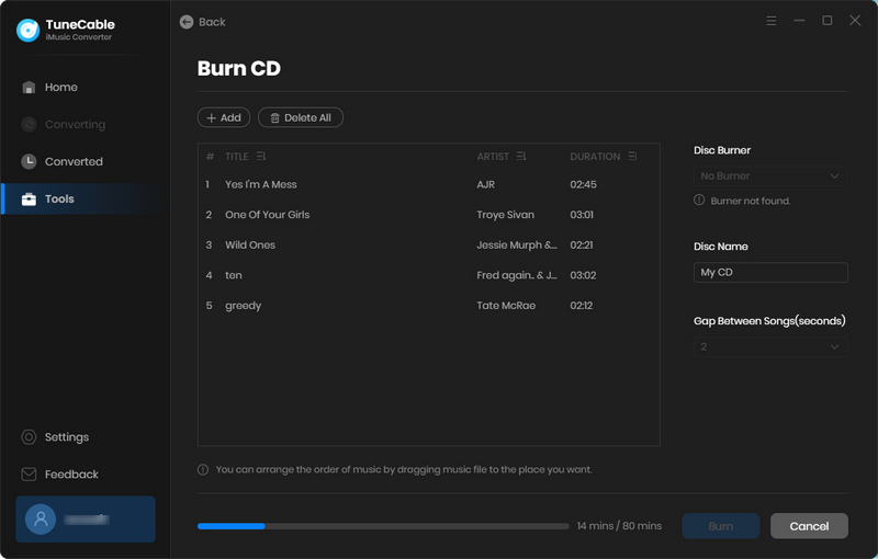 burn lossless apple music to cd