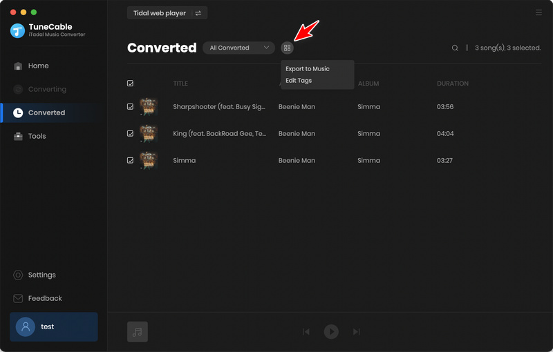 converted section tool