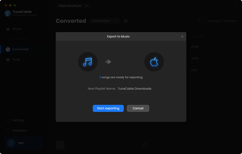 export to itunes