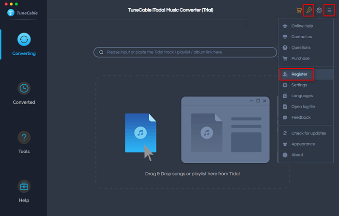 tidal music mac registration