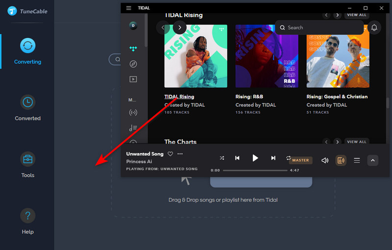 add tidal music to task list