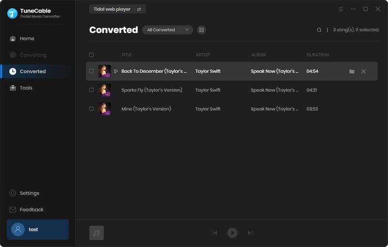 converted songs