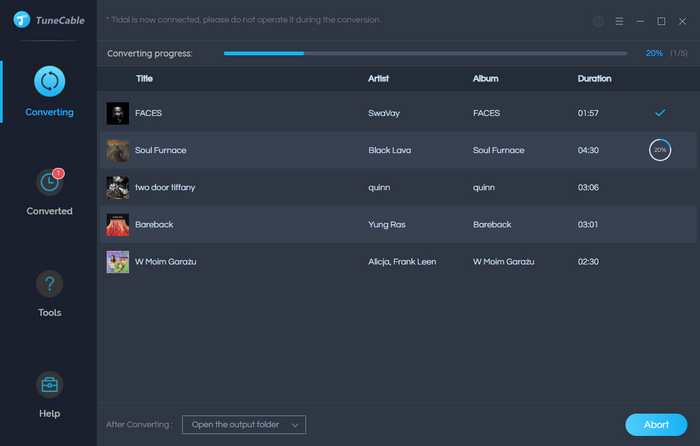 converting tidal music to mp3