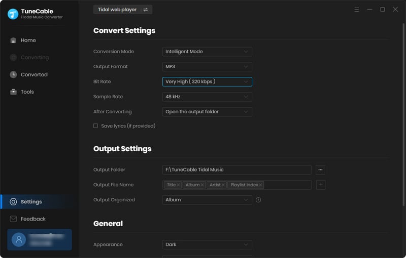 set output parameters