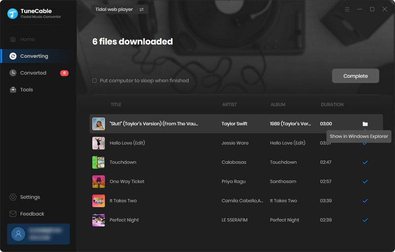 download tidal music to mp3 on local pc