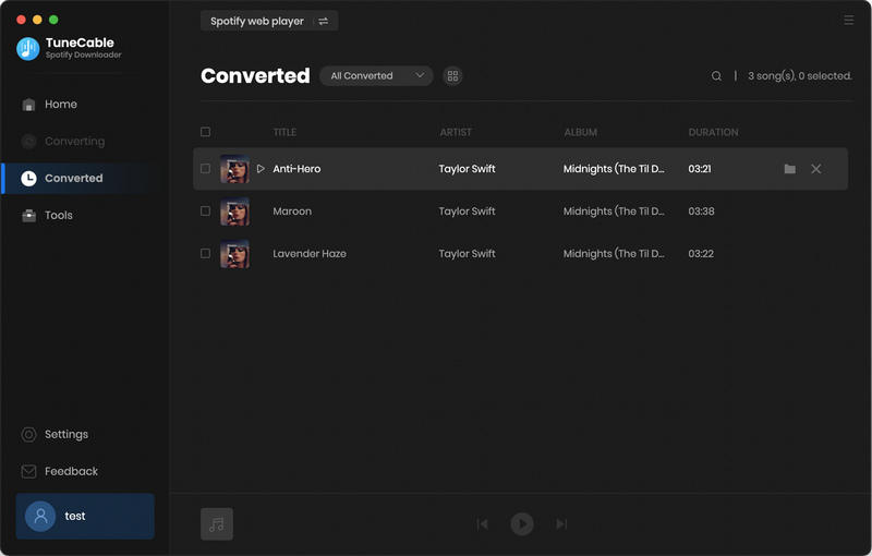 converted songs