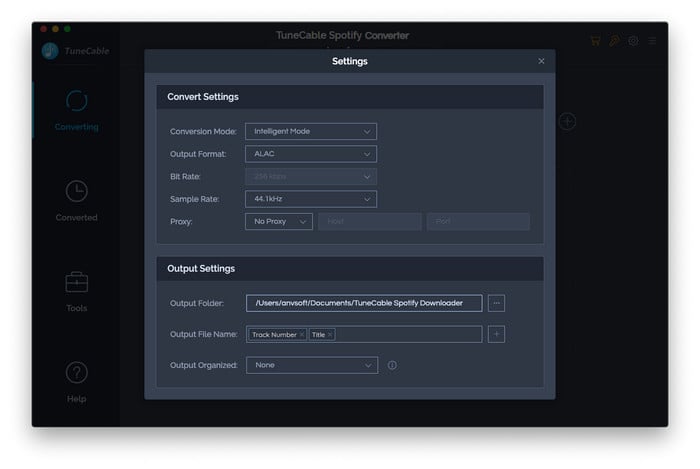 customize output spotify format