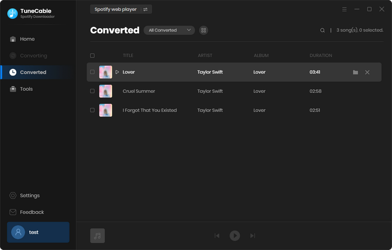 converted songs
