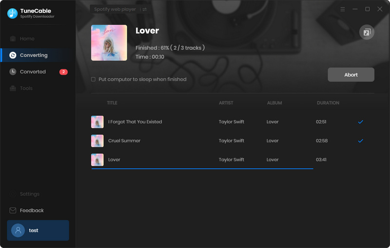 start downloading spotify song to pc