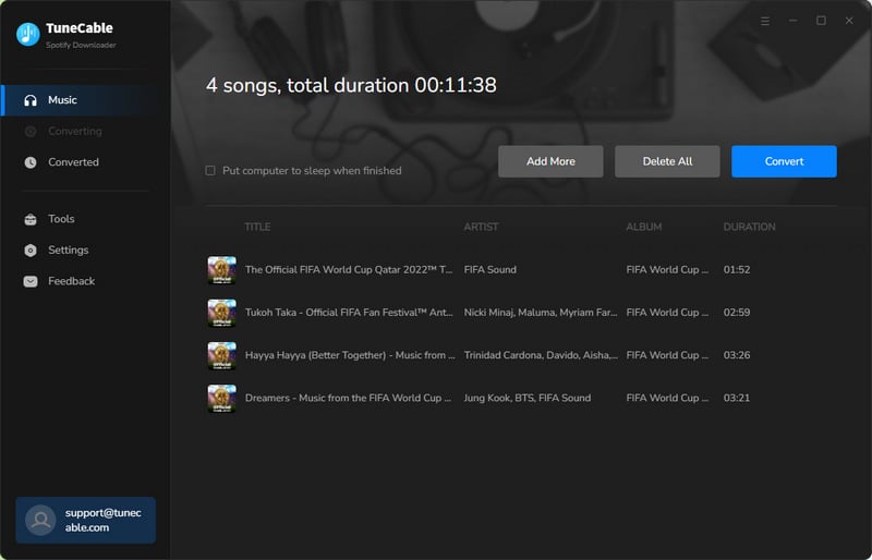 start downloading spotify song to pc