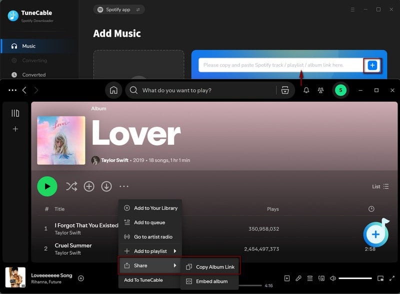 select spotify music to download