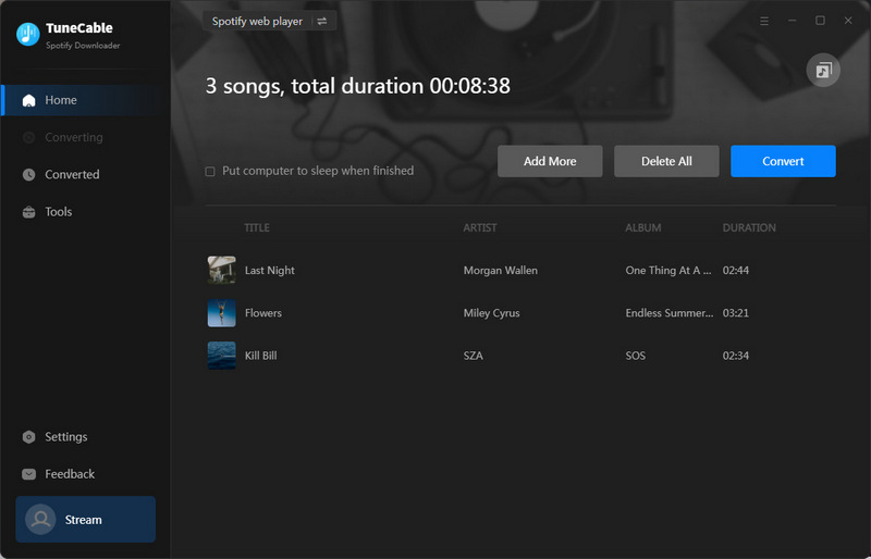 convert spotify wrapped 2023 songs to mp3