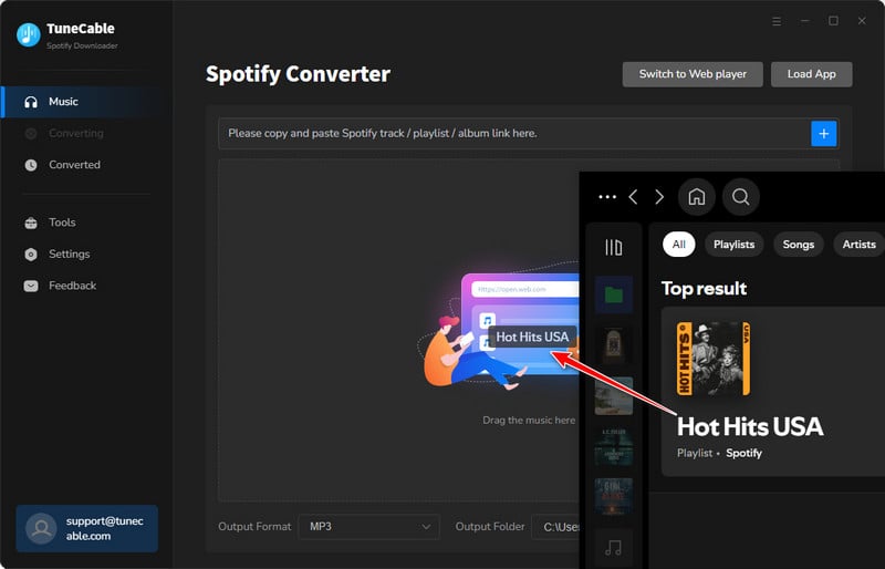 choose spotify songs to download