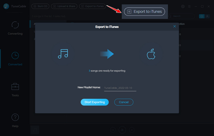 transfer from Spotify to iTunes