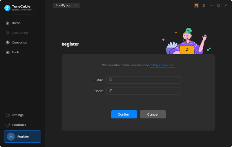 register tunecable spotify music downloader