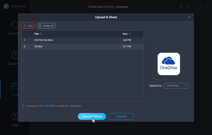upload music from computer to onedrive