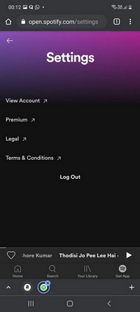 spotify settings in android